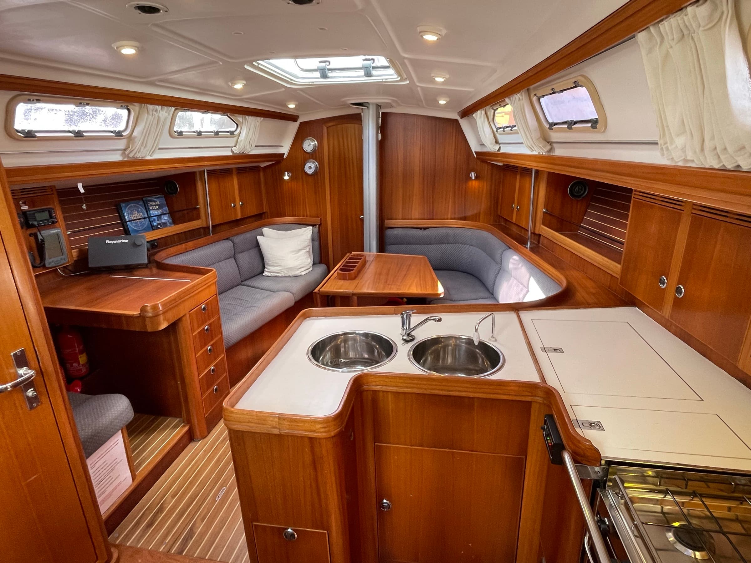Saloon and galley