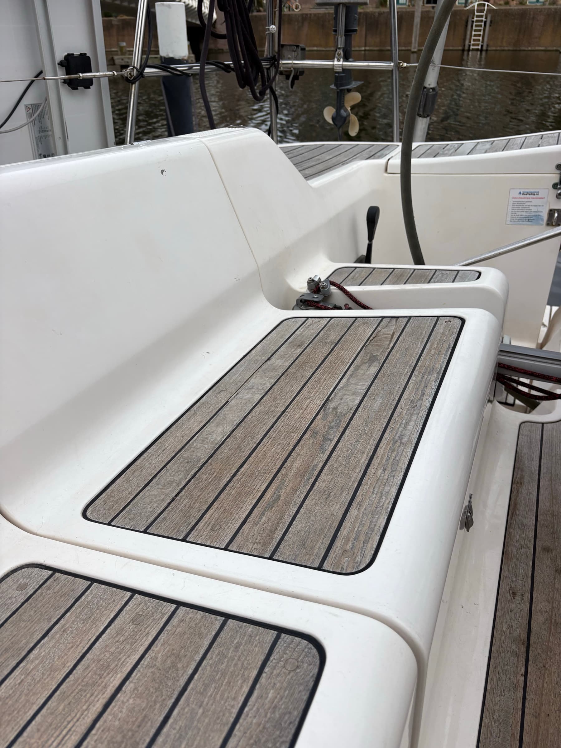 Third view of the cockpit teak